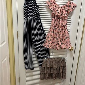 Jumpsuit, romper and skirt girls